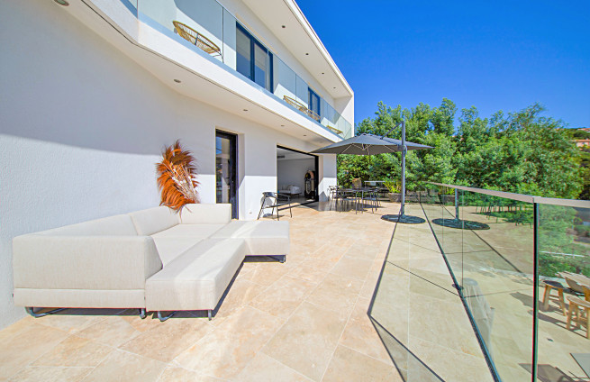 Luxury terrace, aperitif, sunset, Issambres