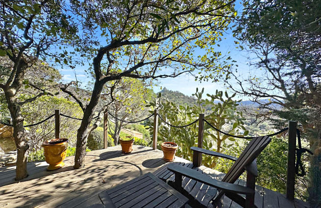 aangelegde tuin-zwembad-Mediterrane villa-Grimaud