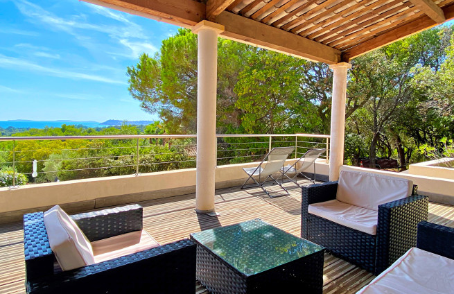 Breathtaking Mediterranean sea view from the terrace