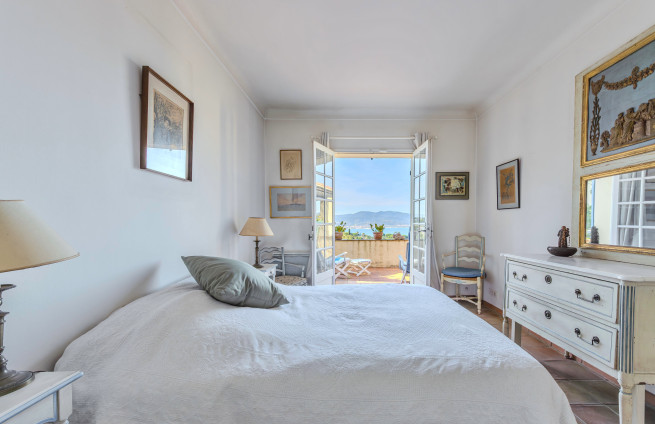 Mastersuite met uitzicht op zee - Villa Gassin - Saint-Tropez