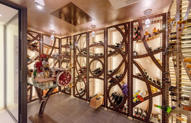 wine cellar luxury villa real estate Sainte-Maxime