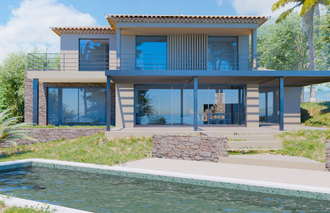 villa-luxe-piscine-vue-mer-sainte-maxime