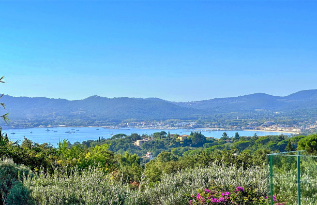 Panoramisch uitzicht op de Golf van Saint-Tropez
