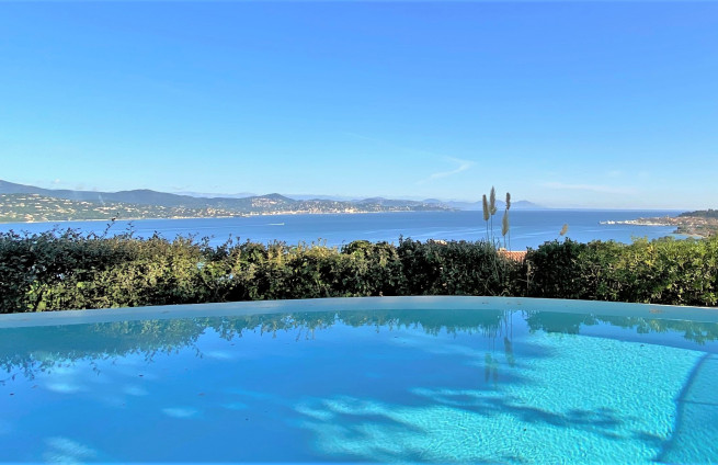 Sea view villa in Gassin with heated infinity pool in Gassin