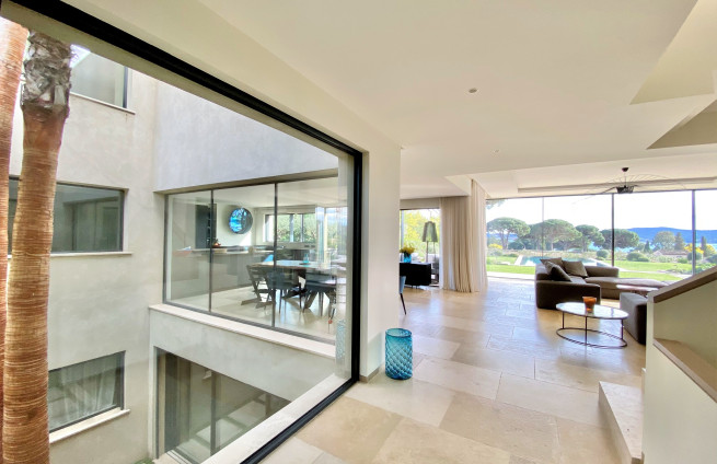 Refined entrance to an architect-designed villa