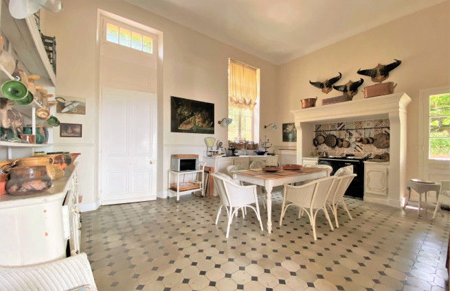 volledig uitgeruste keuken, eetkamer, ontvangsthal - villa - Croix-Valmer