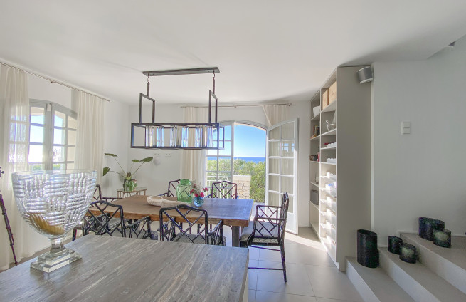 sunset terrace at Cap Lardier